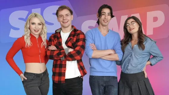 ◤Sis Swap◢ Cumming Together ►Joshua Lewis, Britt Blair, Mae Milano