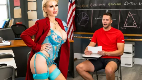 ◤My First Sex Teacher◢ Big Tit Blonde Casca Akashova Gets Naughty In The Classroom ►Dan Damage, Casca Akashova