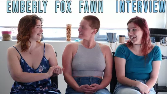 ◤Girls Out West◢ Emberly, Fawn & Fox - Bedroom Sex Interview ►Emberly, Fawn, Fox